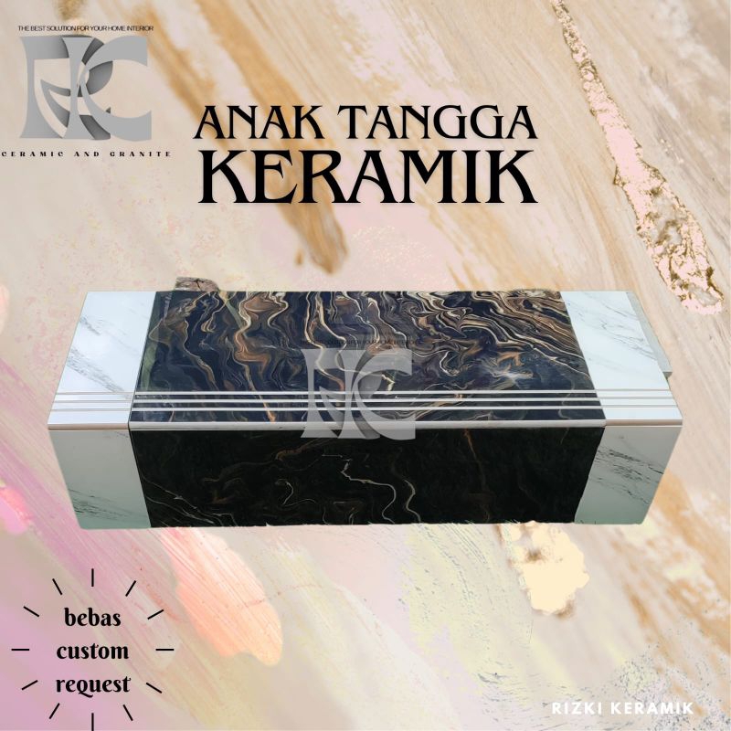 Granit anak tangga 30x80 20x80 / 30x90 20x90 Palma gold list lavani