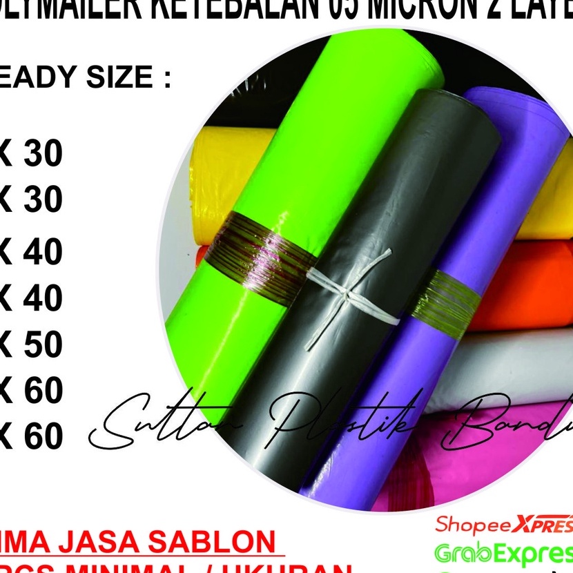 

KI3 35x5 isi 1pcs Plastik Polymailer Warna Packing Kemasan Olshop