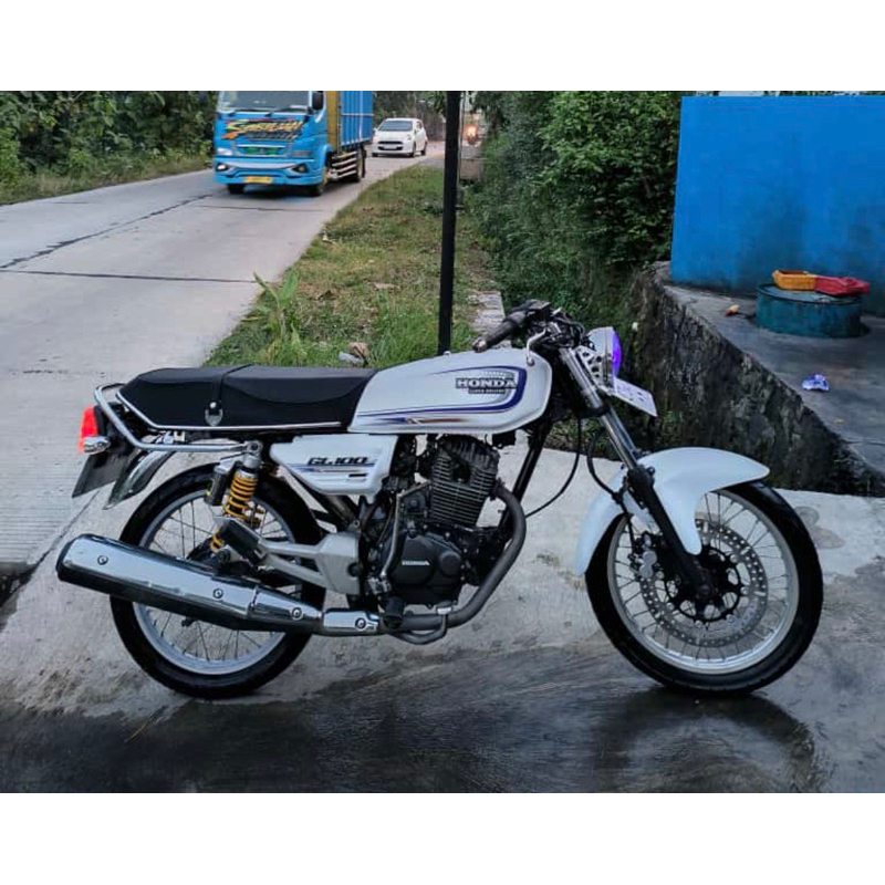 Jok GL100 amplas anti gembos - Jok GL100 spon biru anti gembos