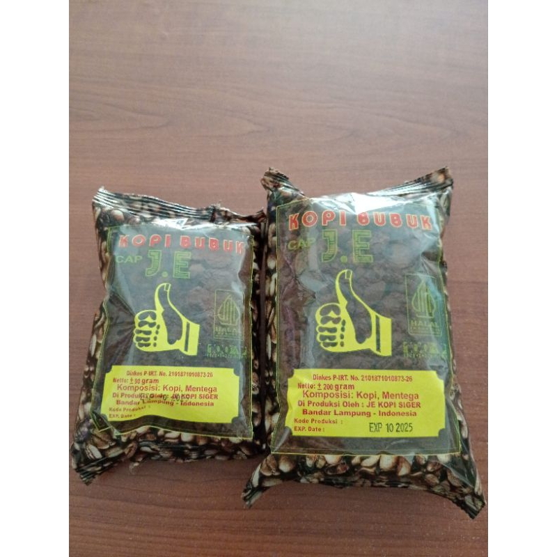 

Kopi Bubuk Jempol | Kopi Lampung J.E 200 gram