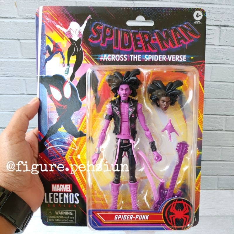 MARVEL LEGENDS SPIDER-MAN SPIDER PUNK ACROSS SPIDERVERSE SPIDERMAN RETRO HASBRO ACTION FIGURE ORIGIN
