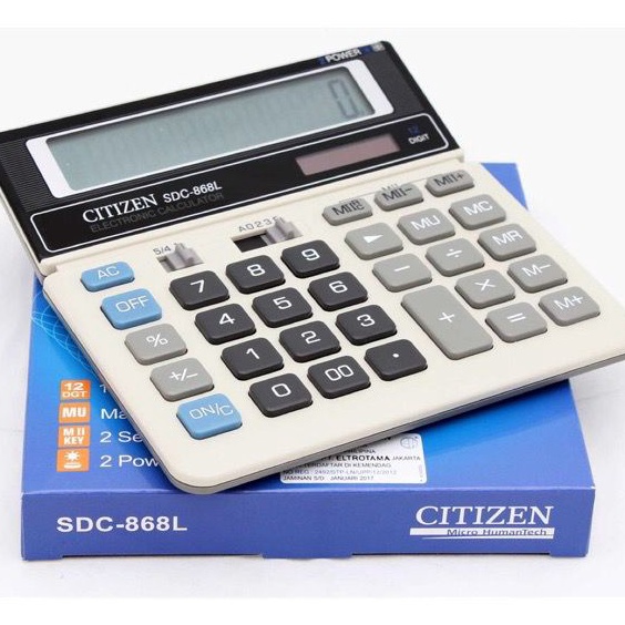 

RESTOK GAN KALKULATOR SDC 868 L Kalkulator 12 Digit Sudah Termasuk