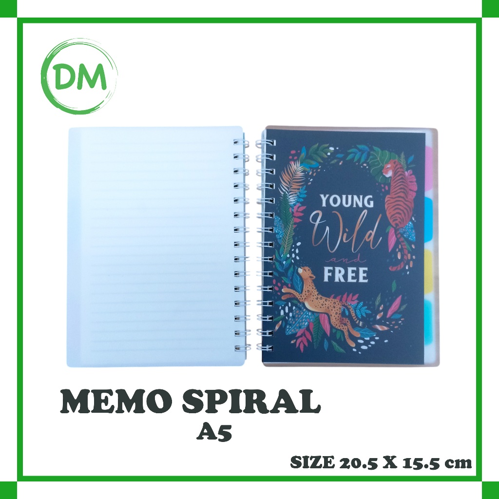 

8022 A5 MEMO SPIRAL JUNGLE