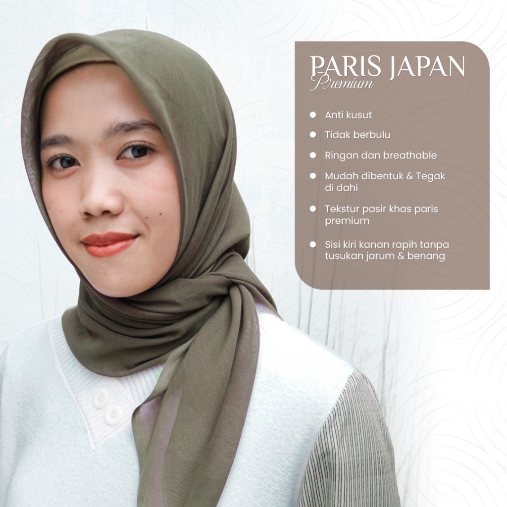 HIJAB PARIS JAPAN || SEGI EMPAT PARIS JAPAN || SEGI EMPAT MEWAH