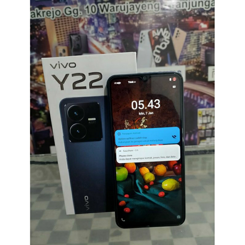 vivo y22 4/64 second resmi