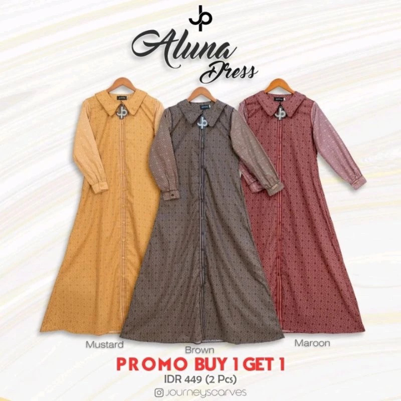 ALUNA DRES GAMIS PRINTING BY JOURNEY