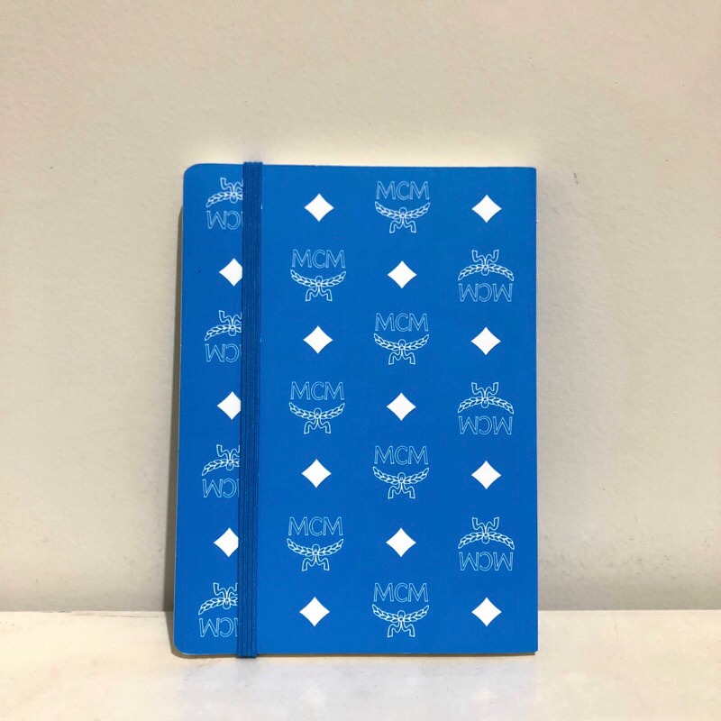 

Authentic MCM Korea Blue Notebook Branded Buku Tulis Bergaris Biru Notes