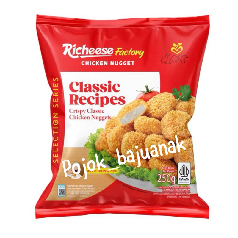 

Richeese Chicken Nuget Classic 250 gram