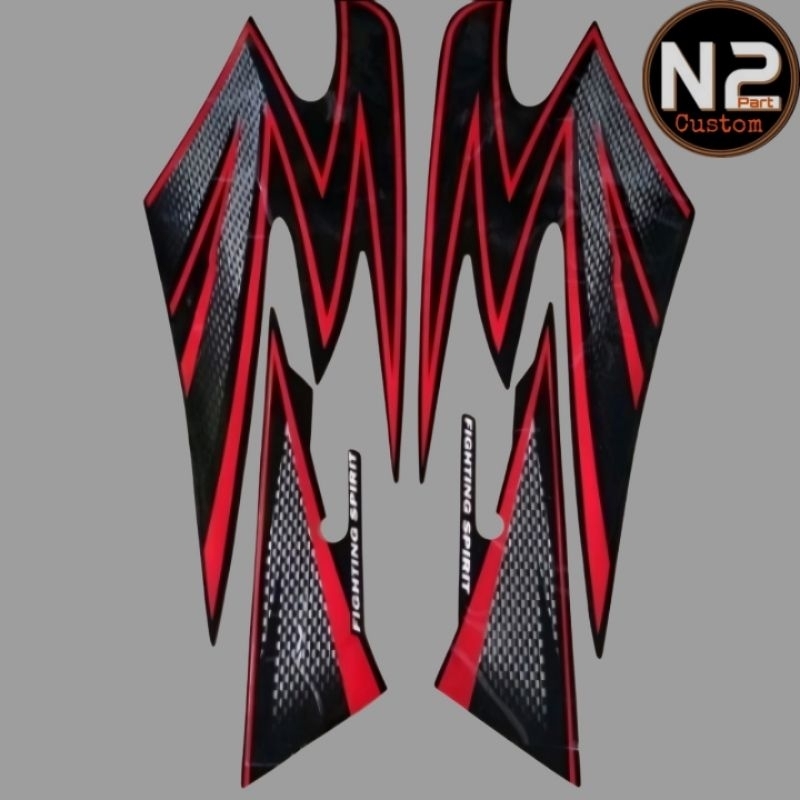 Striping Stiker Polet Sepeda Motor List RX King 2003 merah lis bodi rx king 03 merah berkualitas