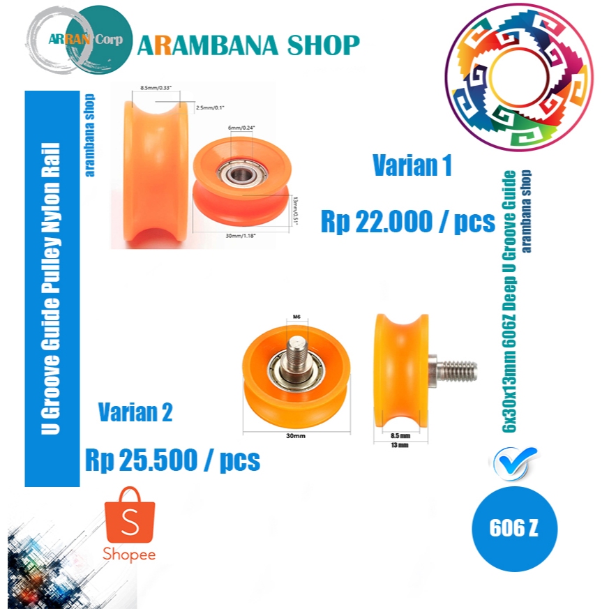 U-groove plastic coated bearings U60630