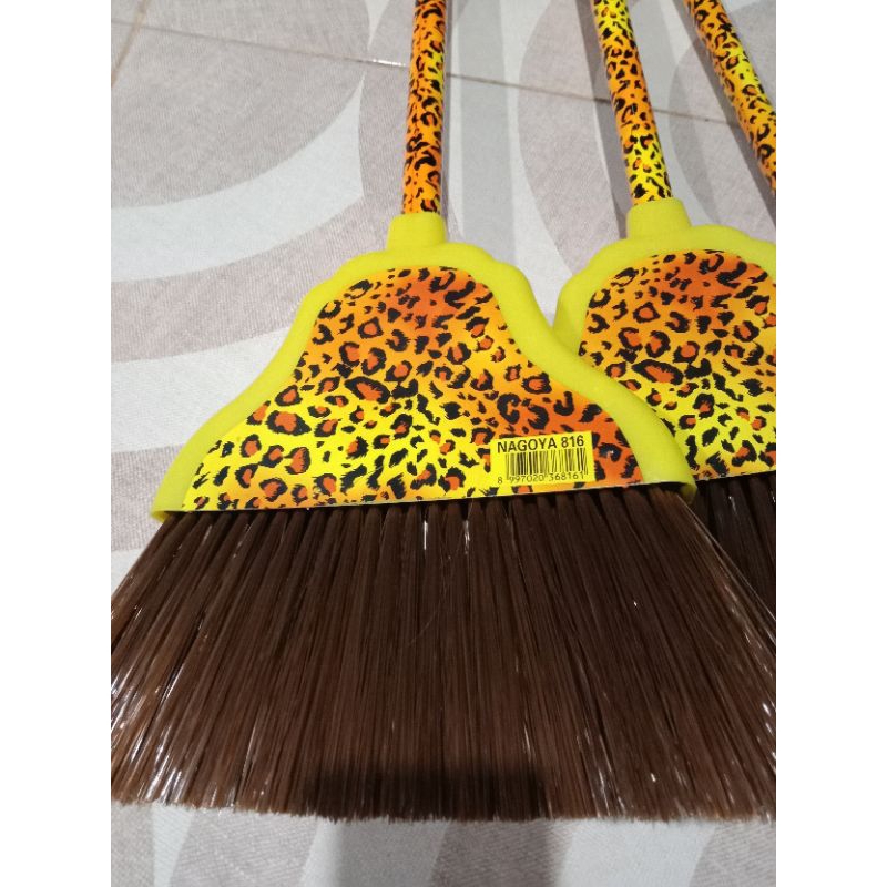 Sapu Nilon macan / sapu plastik warna sapu Lantai Broom Macan 816 Gagang