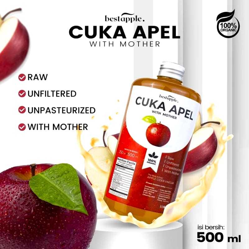

Cuka Apel Original - Bestapple - Diet Detoks - Apple Cider Vinegar - 500 ML