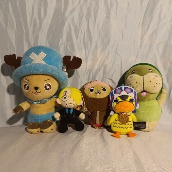 Aneka Boneka Gantungan Kunci One Piece #Chopper #Sanji #Kungfu Dugong #Karoo #Nico Robin #Ganca