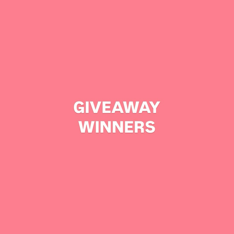 Giveaway Winners