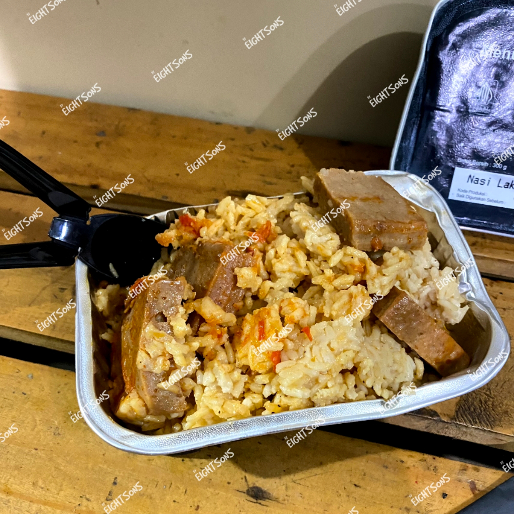 EXP FEB 2026 Ransum Makanan Nasi Kaleng Ransum TNI Naraga Instan Tentara Survival Food