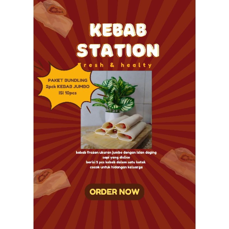 

PAKET BUNDLING KEBAB FROZEN ORIGINAL UKURAN JUMBO 2 BOX ( TOTAL 10 KEBAB)