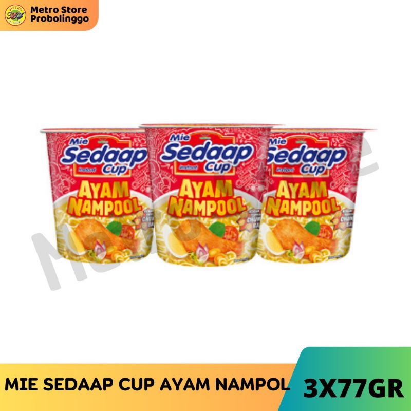 

MIE SEDAAP CUP AYAM NAMPOL 3PCS