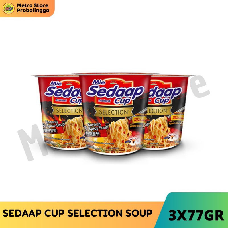

MIE SEDAAP CUP KOREAN SPICY SOUP 3PCS