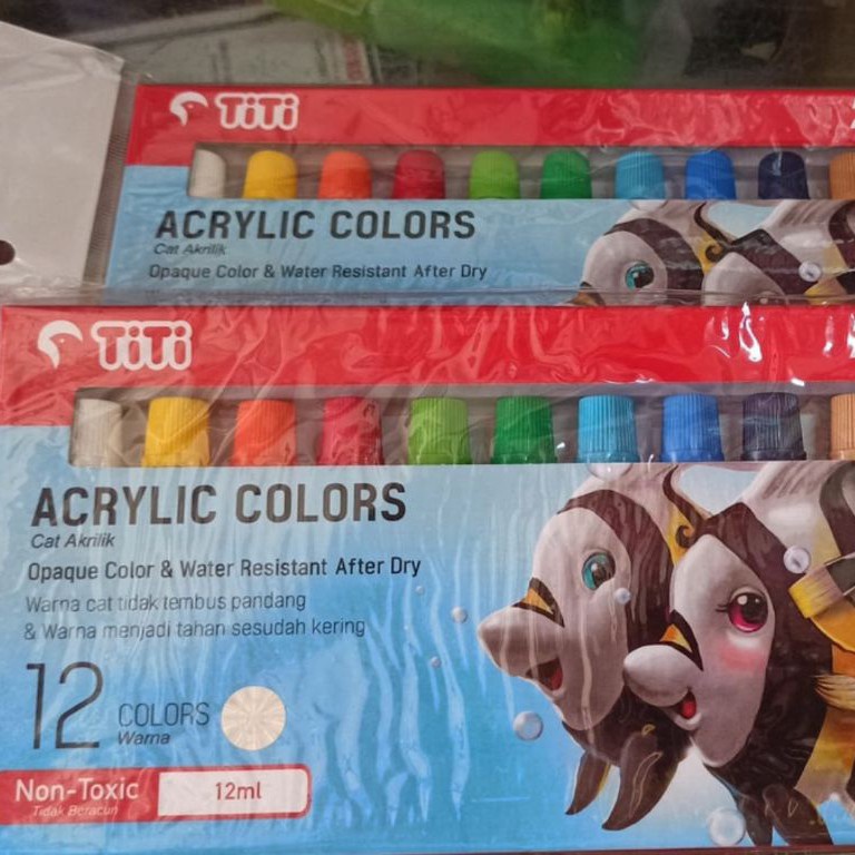 

KODE S19K Cat Acrylic 12 Warna 24 Warna Titi Joyko