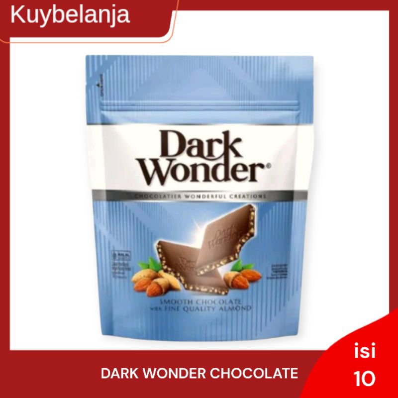 

Dark Wonder Chocolatier Wonderful Creations 140gr / Pouch / Cokelat / Smooth Cokelat / Almond