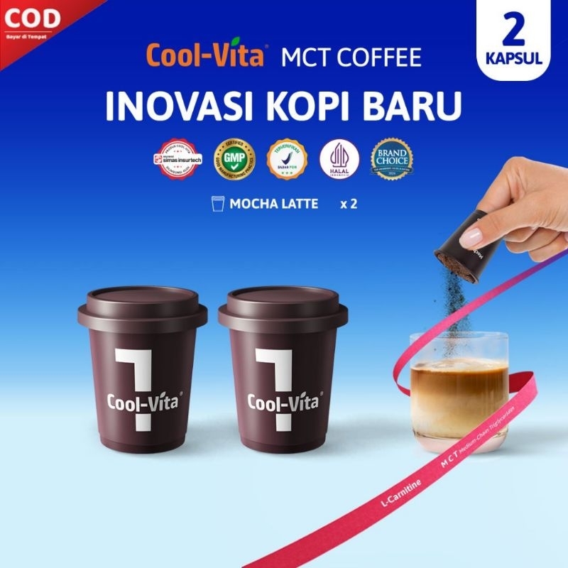 

cool vita MCT coffee isi 2 kapsul bpom halal coffee kekinian