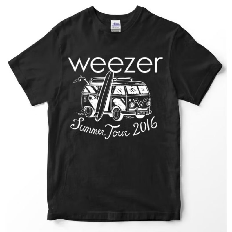 KAOS WEEZER 2 SUMMER TOUR 2016 Premium tshirt kaos band weezer KAOS MUSIK