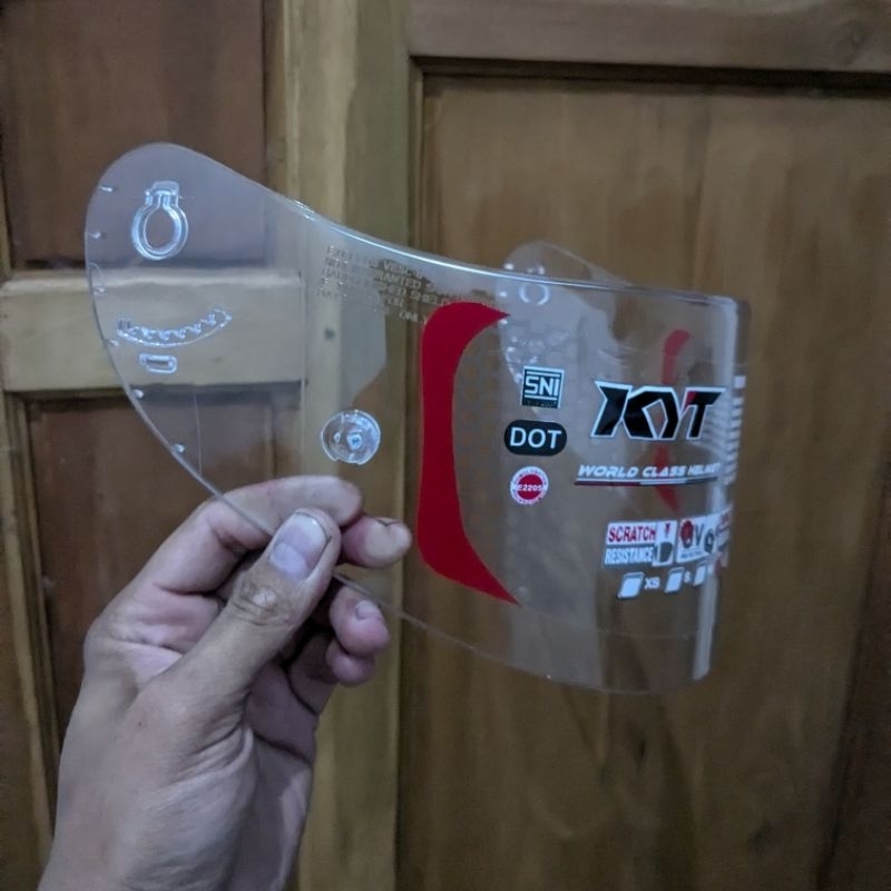 FLAT VISOR ORI KYT R10 CLEAR SECOND
