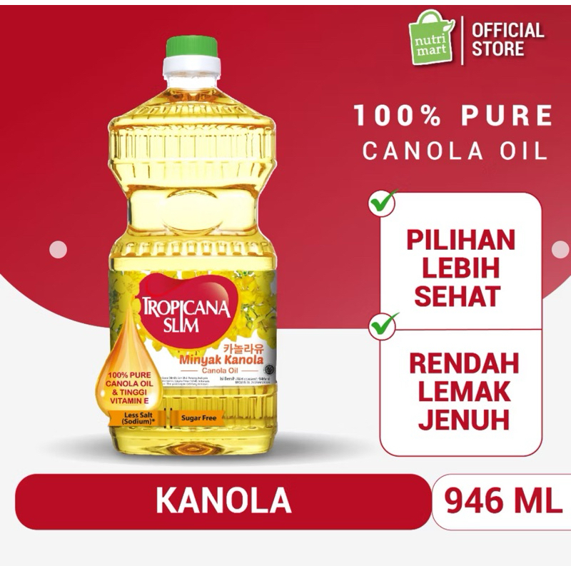 

Tropicana Slim Minyak Kanola 946ml - Pure Canola Oil