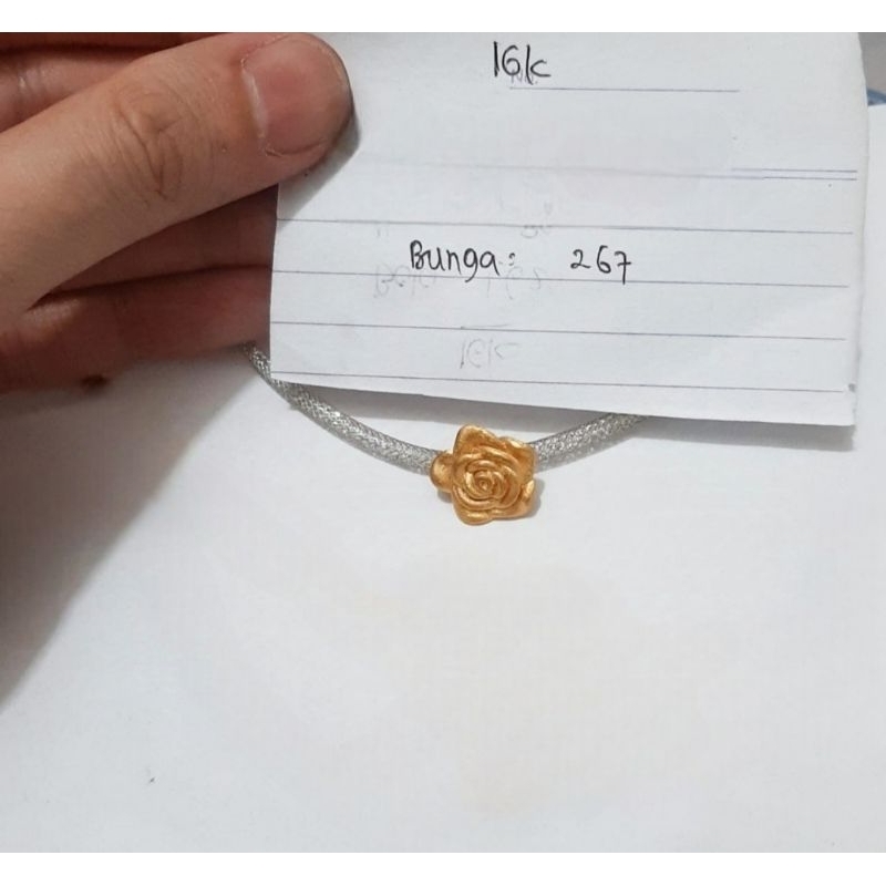 Gelang emas 70 bunga mawar