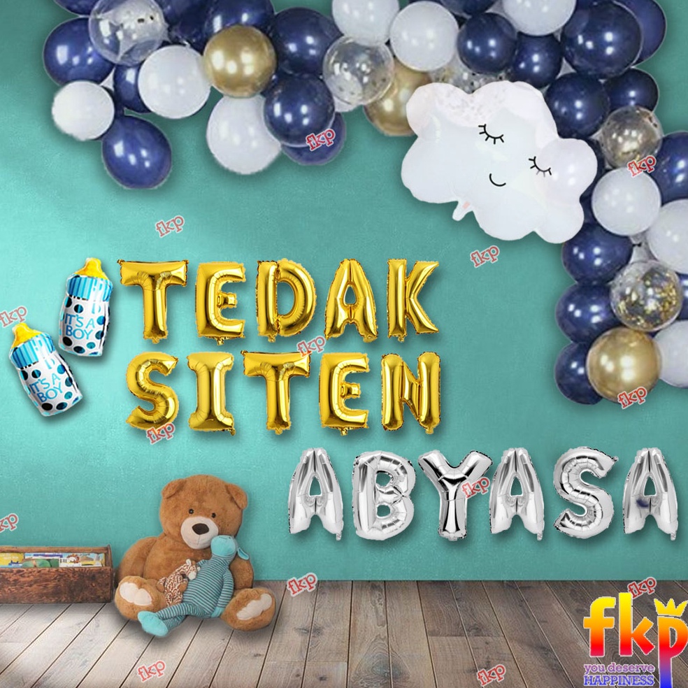 Dijamin Murah FUN KIDS PARTY Paket Dekorasi Tedak Siten  Set Dekor Tedhak Siten  Dundunan  Turun Tan