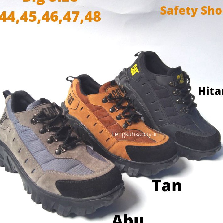 Sepatu Safety Pria Big Size 44 45 46 47 48 Ukuran Jumbo Ujung Besi