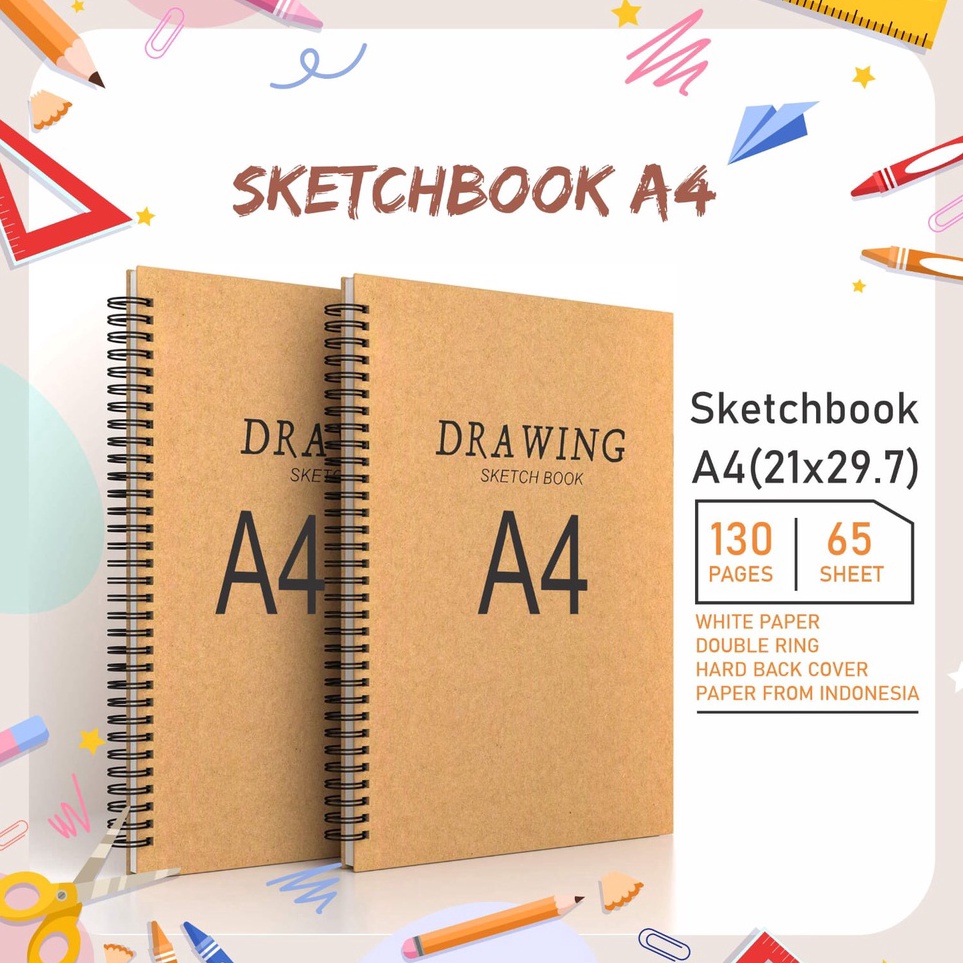 

Ready Diskon SKETCHBOOK A4 BUKU SKETSA BUKU GAMBAR SKETSA DRAWING BOOK