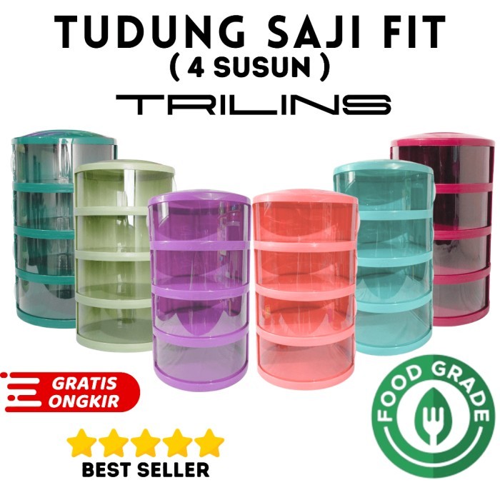 TERMURAH TUDUNG SAJI 4 SUSUN TUDUNG SAJI FIT TRILINS 4 SUSUN 1KG BELOM RAKIT