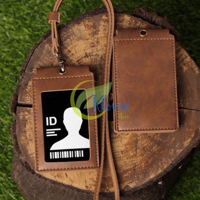 

Grosir Sekarang Card Holder Front Id Card Kalung Holder Name Tag Kulit Souvenir
