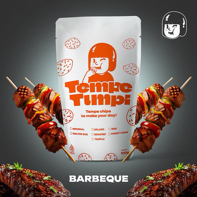 

Tempe tumpi - Keripik Tempe Barbeque 100gr