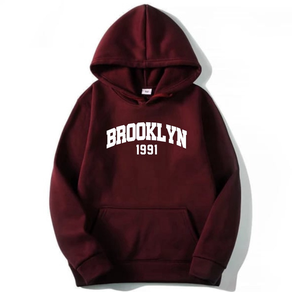 Jumper hoodie BROOKLYN 1991 BROOKLYN 1991 Sweater Hoodie Pria  Wanita