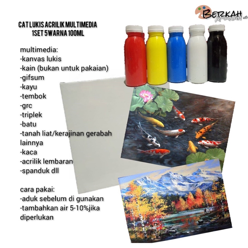 

KODE C17L cat lukis 2gram1ml 1set 5warna