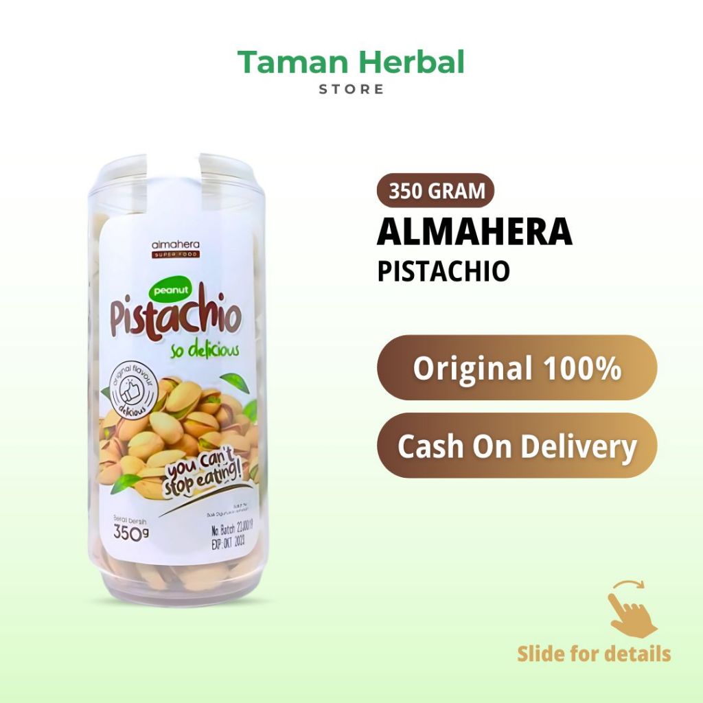 

Almahera Kacang Pistachio (350 Gram) Premium Original Peanut Kacang Fustuk