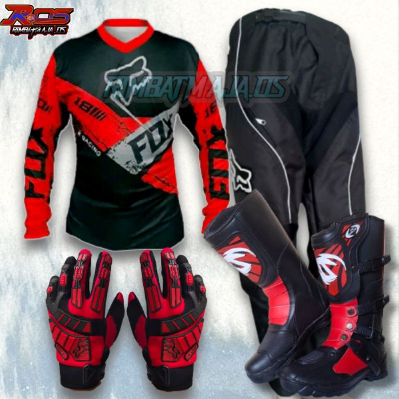 Baju Jersey motor trail motocross set dewasa adventure trabas