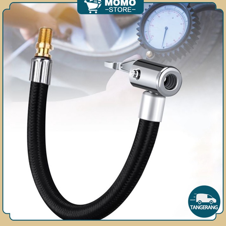 NEWSTOCK 12mm Selang Pompa Angin Mobil Motor Paduan TembagaZinc Sambungan Selang Pompa Ban Dengan Kl