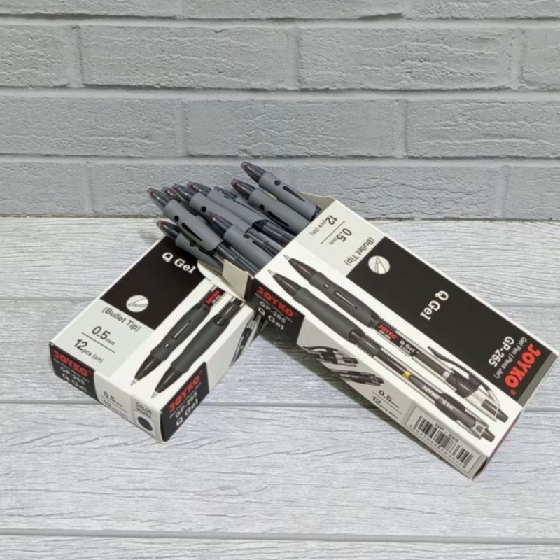 

pulpen Q GEL GP 265 joyko hitam(isi 6pcs)