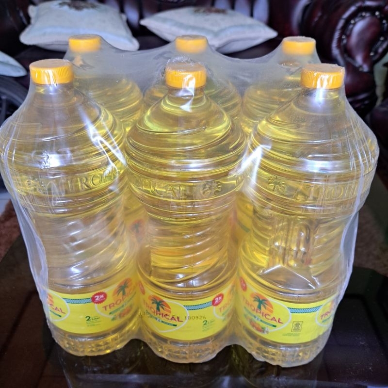 

1 Crat Minyak Goreng Tropical Kemasan 2 liter(6 Botol)