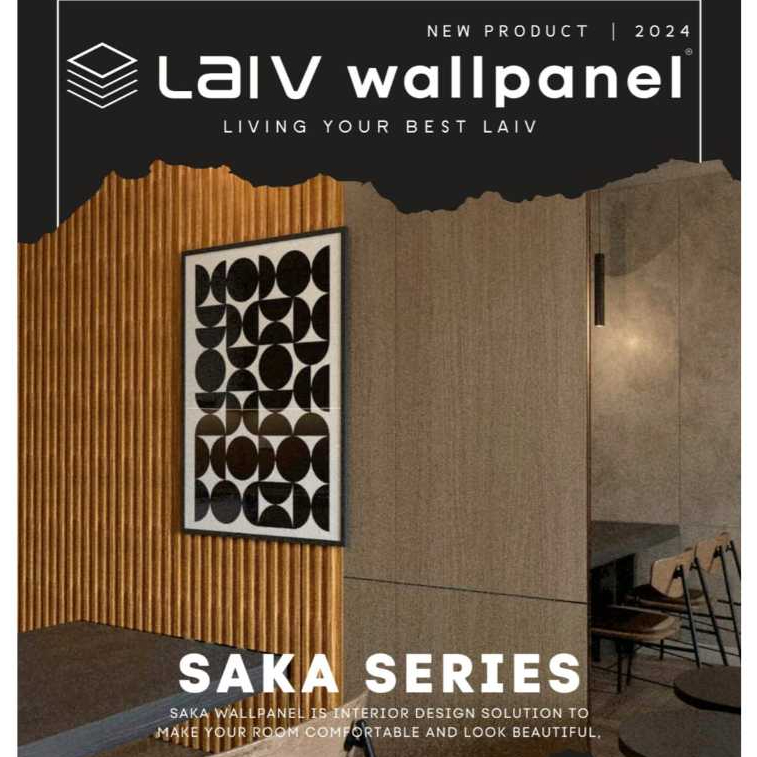 WPC Panel Wood Panel SAKA - Wall Panel 3 Kotak Dekorasi Estetik