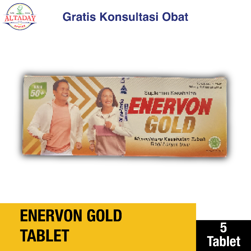 Enervon Gold 5 Kapsul Multivitamin Vitamin Untuk Lansia