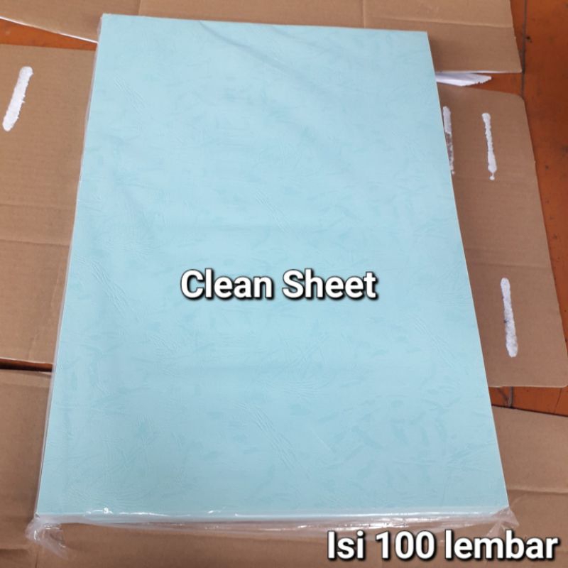 Kertas cover jilid buffalo A4 200 gram warna biru muda(Harga/1 pack,isi 100 lembar)