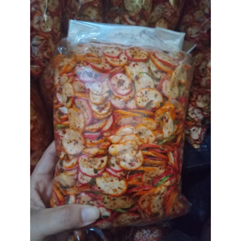 

kemplangbantet pedas 1kg kerupuk bulat bantet pedas gurih