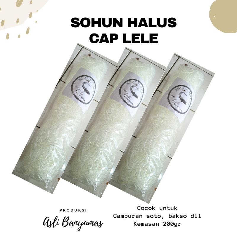 

SOHUN HALUS CAP LELE | KHAS BANYUMAS | HARGA TERJANGKAU | FREE GIFT BELANJA MIN.50K (all item)