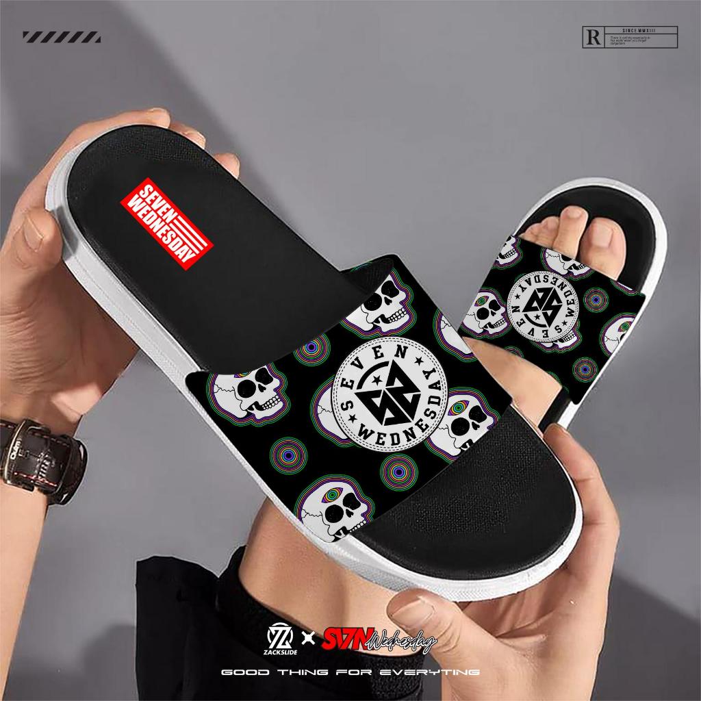 KING Sandal Selop Pria 865H Motif Keren Sandal Slide Unisex Terbaru Sandal Slip On Wanita Kekinian