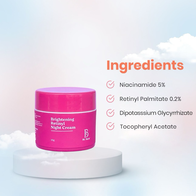 BG Beauty Glow Night Cream Normal  premium/brightening acne / Platinum