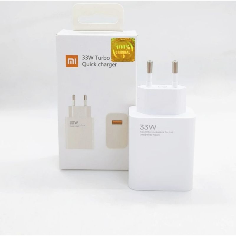 Adaptor Charger / Kepala Charger Xiaomi 33W Turbo Charge Original 100%